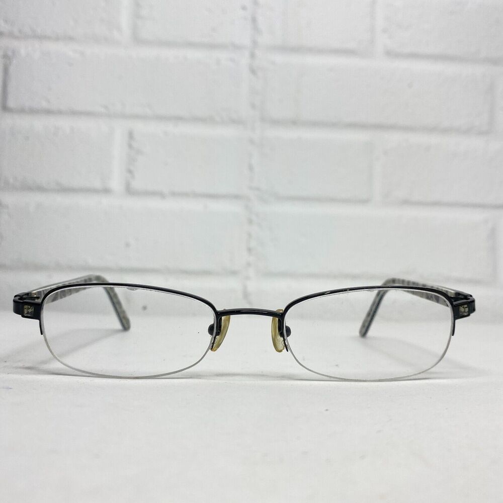 NICOLE MILLER AMOUR in Noir (Black) 49-19-135 Half Rimless Eyeglass Frames 2703 - Picture 1 of 8